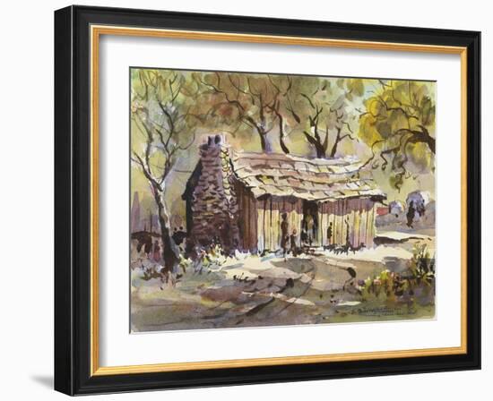 Mark Twain's Cabin-LaVere Hutchings-Framed Giclee Print