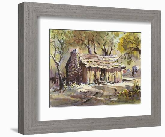 Mark Twain's Cabin-LaVere Hutchings-Framed Giclee Print