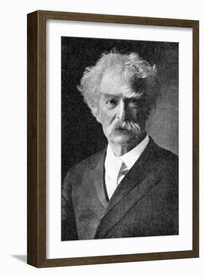 Mark Twain, the Greatest of All American Humorists, 1923-null-Framed Giclee Print