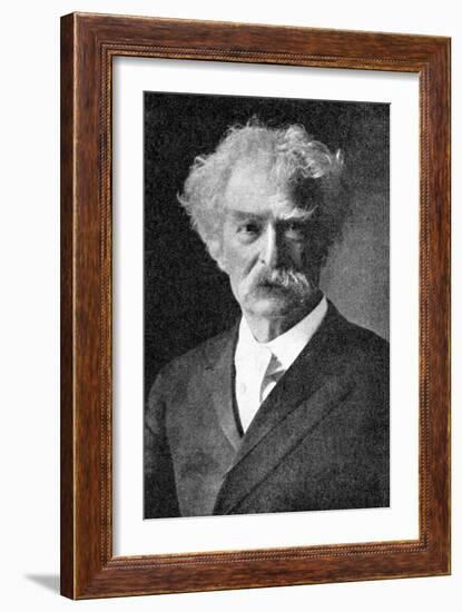 Mark Twain, the Greatest of All American Humorists, 1923-null-Framed Giclee Print
