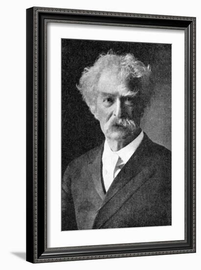 Mark Twain, the Greatest of All American Humorists, 1923-null-Framed Giclee Print