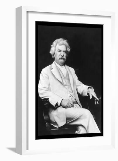 Mark Twain-A.f. Bradley-Framed Art Print