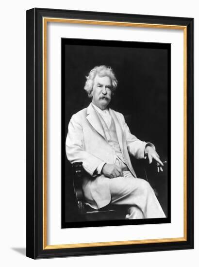 Mark Twain-A.f. Bradley-Framed Art Print