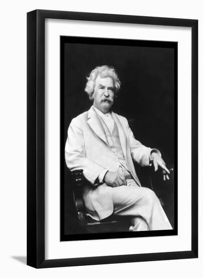 Mark Twain-A.f. Bradley-Framed Premium Giclee Print