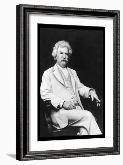 Mark Twain-A.f. Bradley-Framed Premium Giclee Print