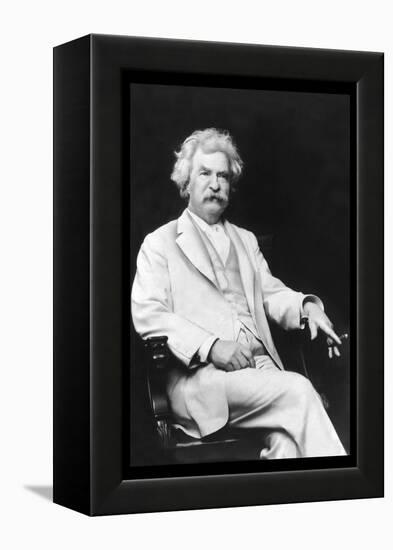 Mark Twain-A.f. Bradley-Framed Stretched Canvas