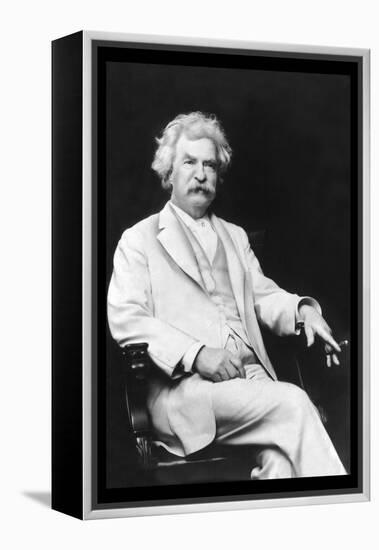 Mark Twain-A.f. Bradley-Framed Stretched Canvas