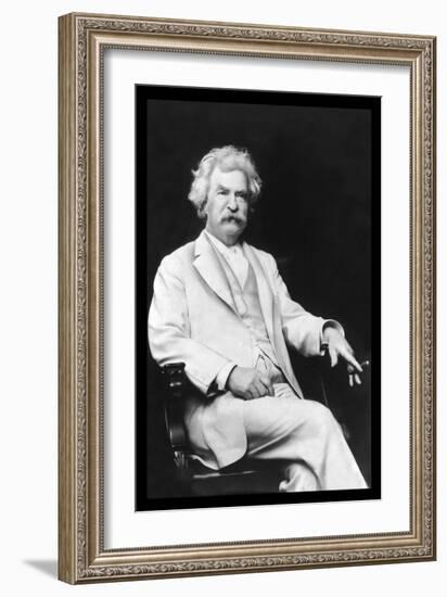 Mark Twain-A.f. Bradley-Framed Premium Giclee Print