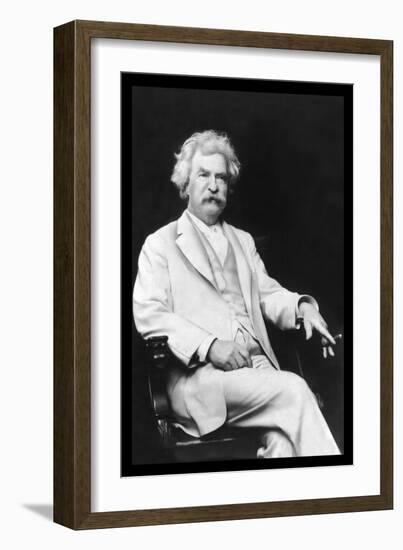 Mark Twain-A.f. Bradley-Framed Premium Giclee Print