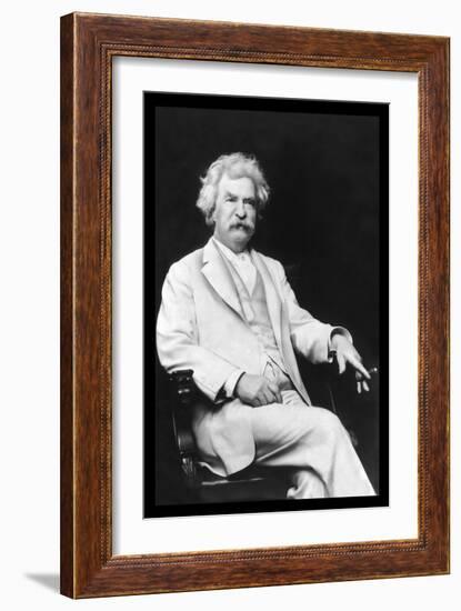 Mark Twain-A.f. Bradley-Framed Premium Giclee Print