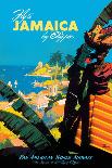 Jamaica by Clipper - Pan American World Airways, Vintage Airline Travel Poster, 1950-Mark Von Arenburg-Framed Art Print