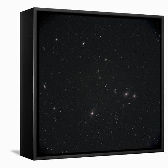 Markarian Chain Galaxies with M84, M86, M87, M88, and M90-Stocktrek Images-Framed Premier Image Canvas