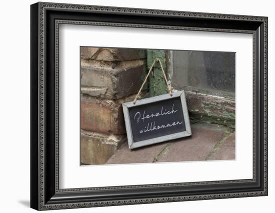 Marked Board, Welcome-Andrea Haase-Framed Photographic Print