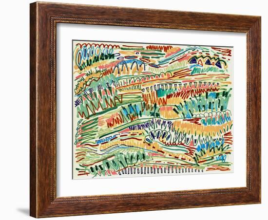 Marked Landscape-Nikki Galapon-Framed Art Print