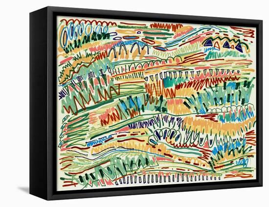 Marked Landscape-Nikki Galapon-Framed Stretched Canvas