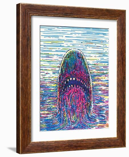 Marker Shark-JoeBakal-Framed Art Print