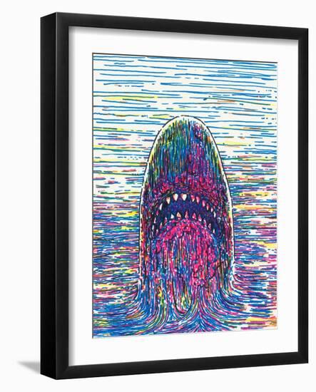 Marker Shark-JoeBakal-Framed Art Print