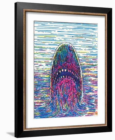 Marker Shark-JoeBakal-Framed Art Print