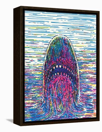 Marker Shark-JoeBakal-Framed Stretched Canvas