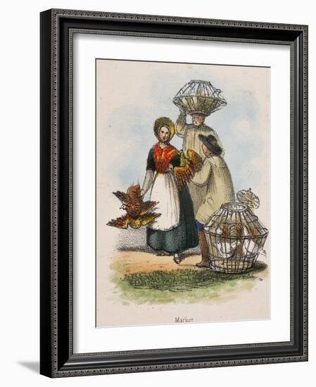 Market, C1845-Robert Kent Thomas-Framed Giclee Print