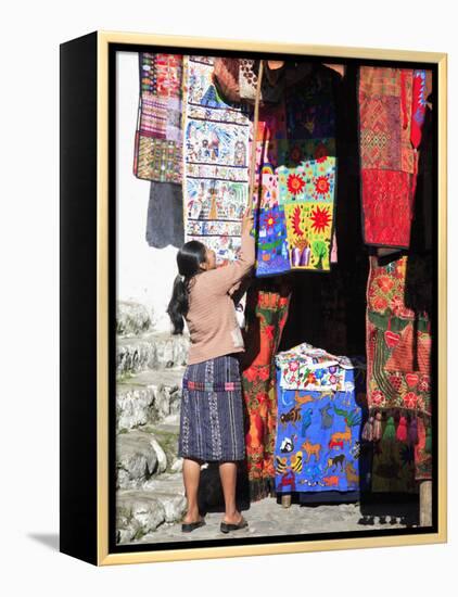 Market, Chichicastenango, Guatemala, Central America-Wendy Connett-Framed Premier Image Canvas