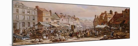 Market Day, Ashbourne, Near Derby-John Brett-Mounted Giclee Print