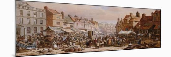 Market Day, Ashbourne, Near Derby-John Brett-Mounted Giclee Print