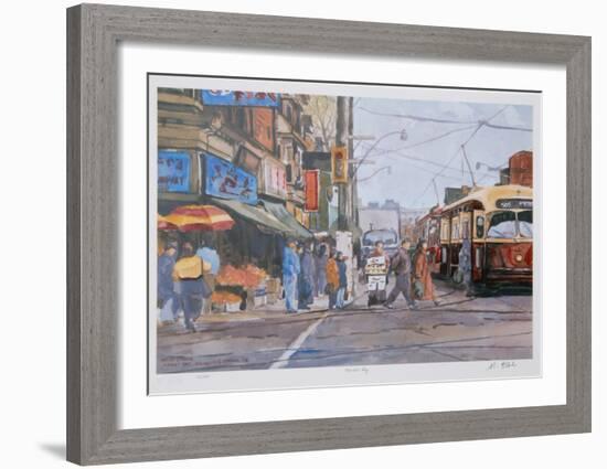 Market Day-Neville Clarke-Framed Collectable Print