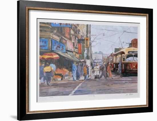 Market Day-Neville Clarke-Framed Collectable Print