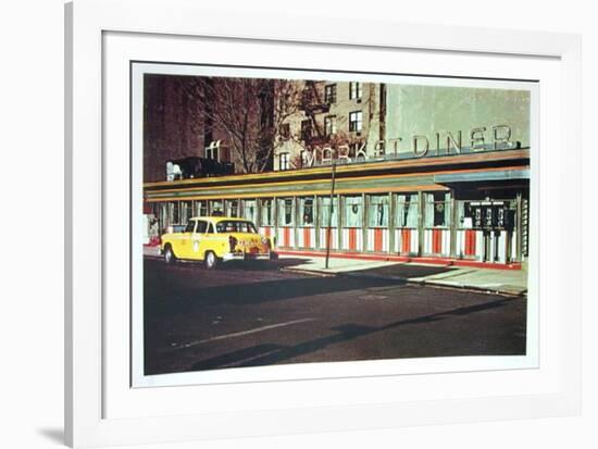 Market Diner from the City Scapes Portfolio-John Baeder-Framed Collectable Print