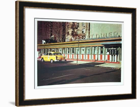 Market Diner from the City Scapes Portfolio-John Baeder-Framed Collectable Print