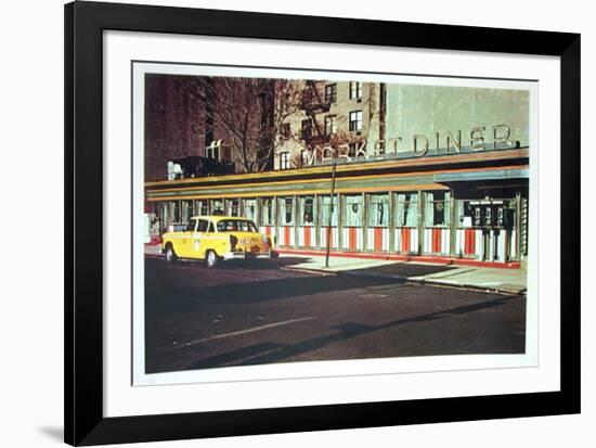 Market Diner from the City Scapes Portfolio-John Baeder-Framed Collectable Print