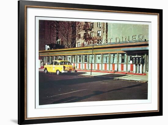 Market Diner from the City Scapes Portfolio-John Baeder-Framed Collectable Print