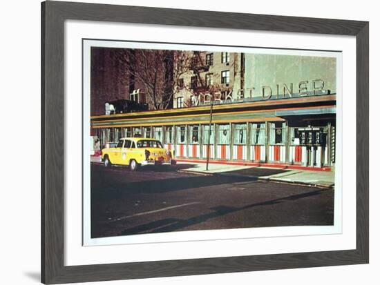 Market Diner from the City Scapes Portfolio-John Baeder-Framed Collectable Print