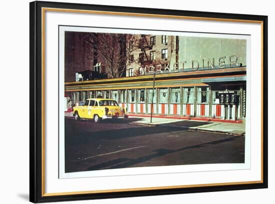 Market Diner from the City Scapes Portfolio-John Baeder-Framed Collectable Print