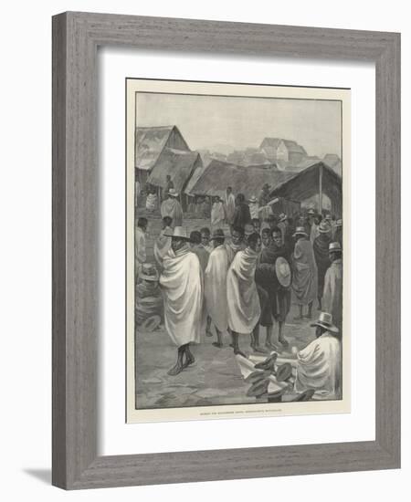 Market for Manchester Goods, Antananarivo, Madagascar-null-Framed Giclee Print