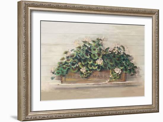 Market Geraniums Farmers Market Crop-Carol Rowan-Framed Art Print