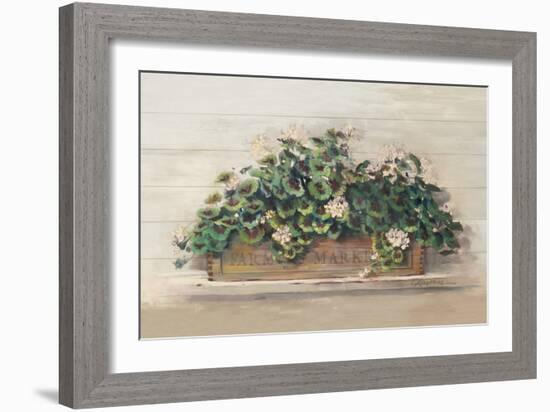 Market Geraniums Farmers Market Crop-Carol Rowan-Framed Art Print