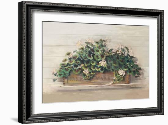 Market Geraniums Farmers Market Crop-Carol Rowan-Framed Premium Giclee Print