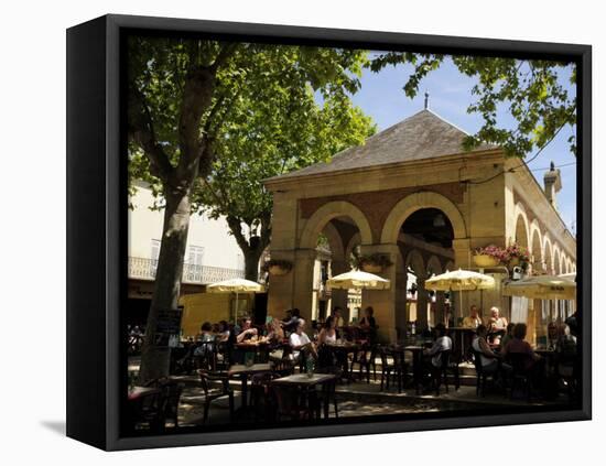 Market Hall, Lalinde, Dordogne, France. Europe-Peter Richardson-Framed Premier Image Canvas