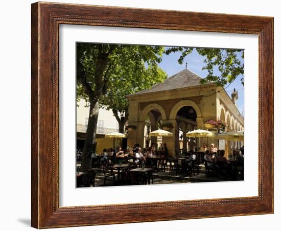 Market Hall, Lalinde, Dordogne, France. Europe-Peter Richardson-Framed Photographic Print