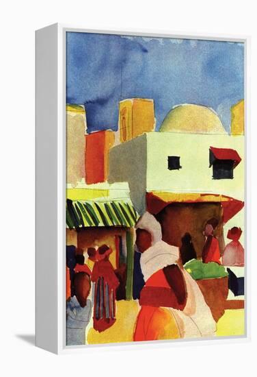 Market in Algiers-Auguste Macke-Framed Stretched Canvas