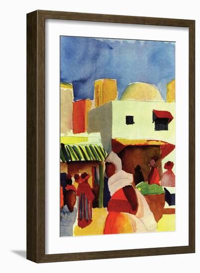 Market in Algiers-Auguste Macke-Framed Premium Giclee Print