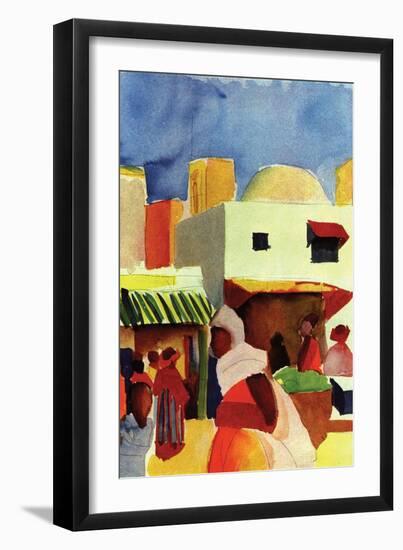 Market in Algiers-Auguste Macke-Framed Premium Giclee Print