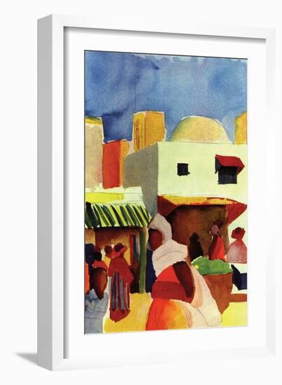 Market in Algiers-Auguste Macke-Framed Premium Giclee Print