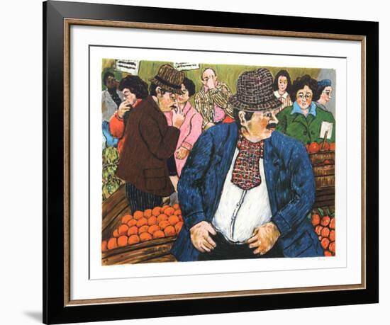 Market in Napoli-David Azuz-Framed Collectable Print