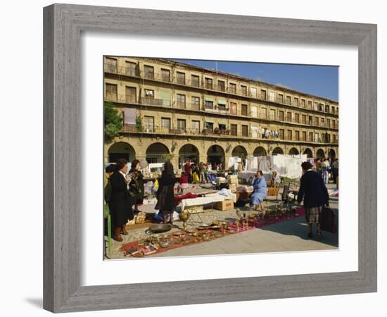 Market in the Town Square in Cordoba, Andalucia, Spain, Europe-Michael Busselle-Framed Photographic Print