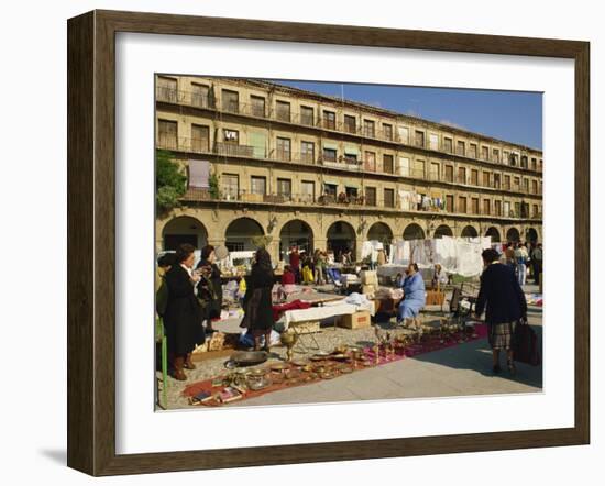 Market in the Town Square in Cordoba, Andalucia, Spain, Europe-Michael Busselle-Framed Photographic Print