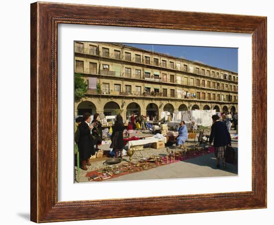 Market in the Town Square in Cordoba, Andalucia, Spain, Europe-Michael Busselle-Framed Photographic Print