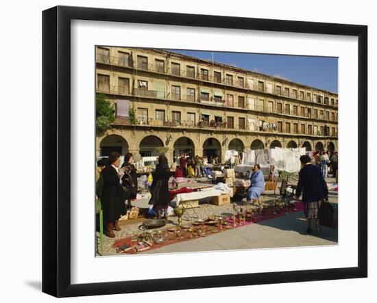 Market in the Town Square in Cordoba, Andalucia, Spain, Europe-Michael Busselle-Framed Photographic Print